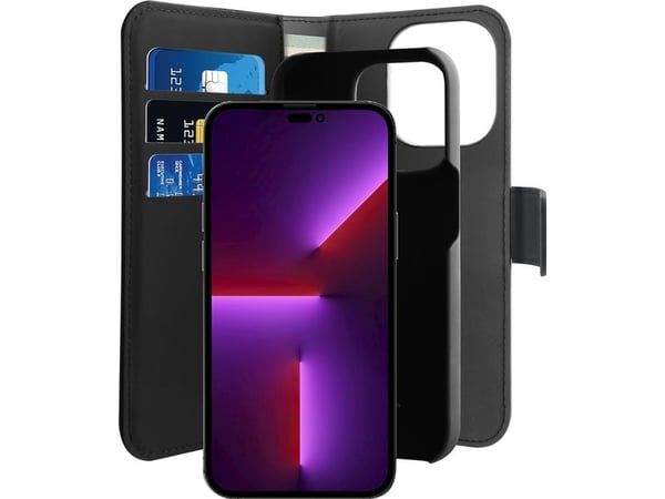 PURO IPC14P61BOOKC3BLK, Folio, Apple, iPhone 14 Pro, 15,5 cm (6.1"), Svart PURO IPC14P61BOOKC3BLK, Folio, Apple, iPhone 14 Pro, 15,5 cm (6.1"), Svart