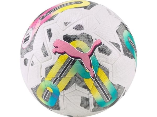 Fotboll Puma Orbita 1 TB vit och grön-rosa 83774 01 (5)
