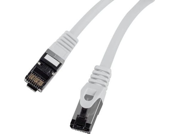 Lanberg - Koblingskabel - RJ-45 (hann) til RJ-45 (hann) - 6 mm - S/FTP - CAT 8.1 - halogenfri, uten hindringer - grå