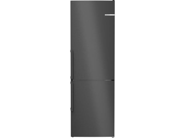 Bosch Serie | 4 KGN36VXCT - Kjøleskap/fryser - bunnfryser - bredde: 60 cm - dybde: 66.5 cm - høyde: 186 cm - 321 liter - Klasse C - svart inox