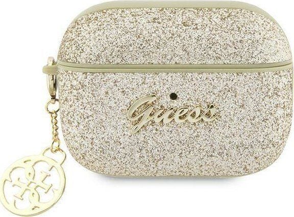 Guess GUACAPVSATMLLG AirPods Pro -suojus beige/beige Saffiano Saffiano