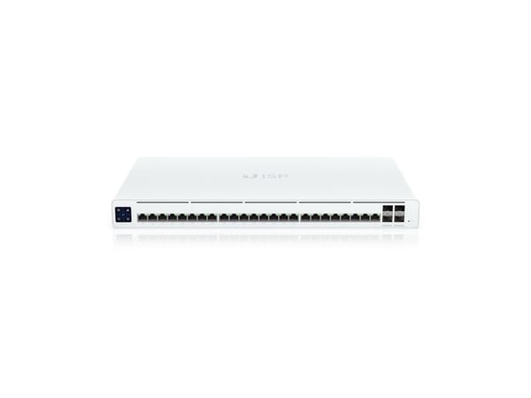 Ubiquiti UISP Professional - Switch - Styrt - 16 x 10/100/1000 (PoE) + 4 x 1 Gigabit / 10 Gigabit SFP+ + 8 x 10/100/1000 - stasjonær - PoE