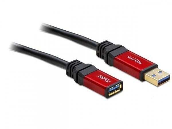 DeLOCK Premium - USB forlængerkabel - USB Type A (han) til USB Type A (hun) - USB 3.0 - 2 m - lajiteltu