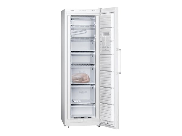 Siemens iQ300 GS36VVWEV - Fryser - stående - bredde: 60 cm - dybde: 65 cm - høyde: 186 cm - 249 liter - Klasse E - hvit