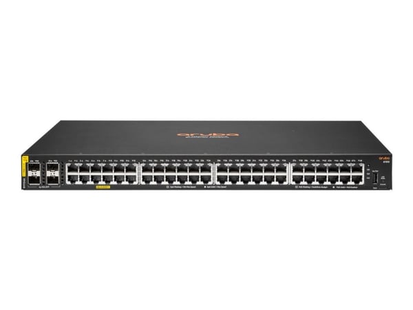 HPE Aruba Networking CX 6100 48G Class4 PoE 4SFP+ 740W Switch - Switch - L3 - Administrerad - 48 x 10/100/1000 (PoE+) + 4 x 1 gigabit/10 gigabit SF...