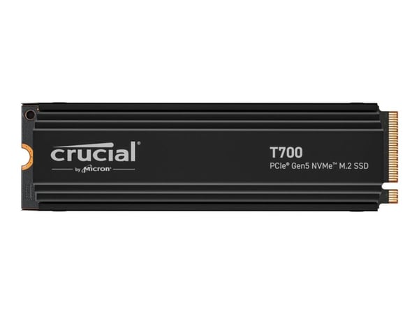 Crucial T700 1TB PCIe SSD med kjøleribbe
