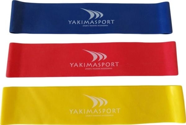 YakimaSport Mini Band different resistance levels in a set multicolored 3 pcs. YakimaSport Mini Band different resistance levels in a set multicolored 3 pcs.