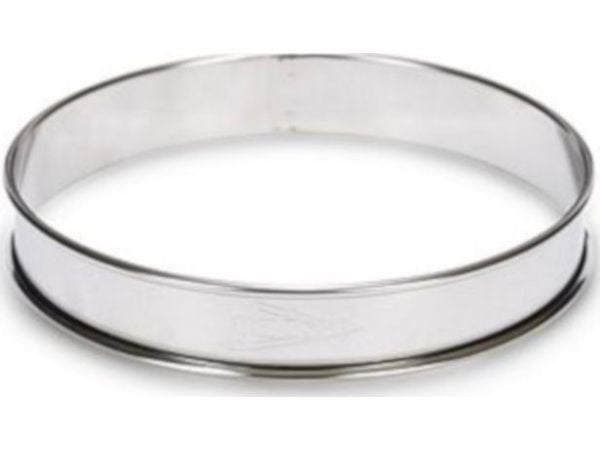Patisse flanellirengas 14 cm ruostumaton teräs hopea