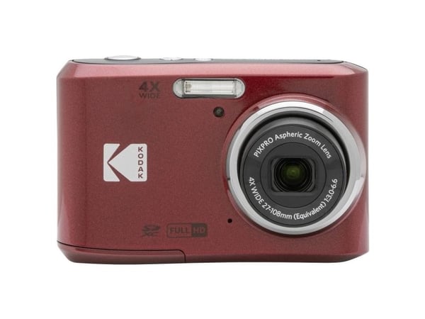 Kodak PIXPRO FZ45, 16 MP, 4608 x 3456 piksler, CMOS, 4x, Full HD, Rød