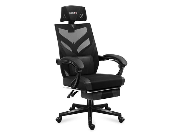 Huzaro Combat 5.0, PC-gamingstol, 140 kg, Maske sete, Mesh Ryggstø, PC, Sort