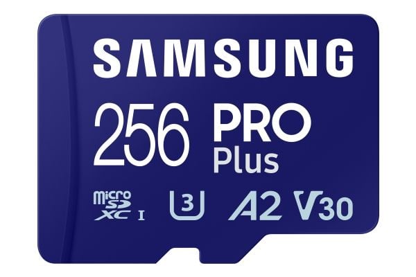 Samsung PRO Plus MB-MD256SB - Flashminnekort - 256 GB - A2 / Video Class V30 / UHS-I U3 / Class10 - microSDXC UHS-I - blå
