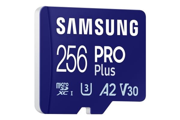 Samsung PRO Plus MB-MD256SB - Flashminnekort - 256 GB - A2 / Video Class V30 / UHS-I U3 / Class10 - microSDXC UHS-I - blå