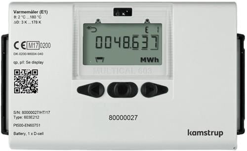 Varmemåler MULTICAL® 603 6,0M³/H / 260mm / 1 1/4", med batteri