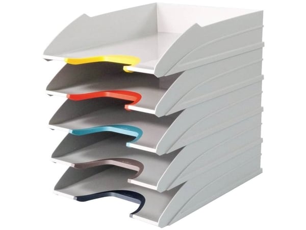 DURABLE VARICOLOR MIX - Brevbakke - 5 rom - for A4 (210 x 297 mm), C4 (229 x 324 mm) - antrasittgrå