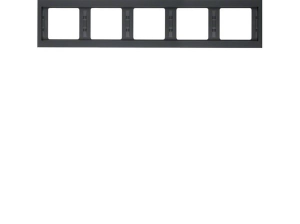 Hager Polo Fivefold kehys BERKER antrasiitti - 13937006