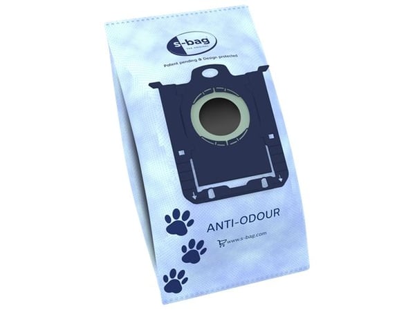 s-Bag E203S Anti-Odour - Påse - till dammsugare (paket om 4)