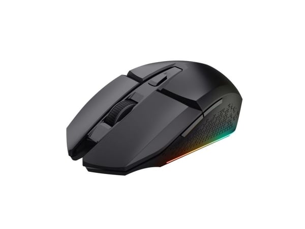 Trust GXT 110 FELOX - Mus - illuminated - 6 knapper - trådløs - USB trådløs mottaker - booster black