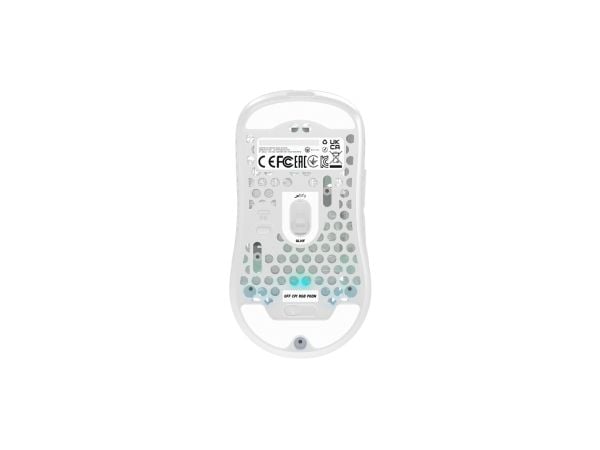 Xtrfy M42 - Mus - optisk - trådløs - 2.4 GHz - USB trådløs mottaker - hvit