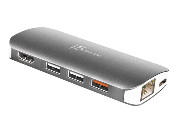 j5create JCD383 - Dockningsstation - USB-C 3.1 - HDMI - 1GbE