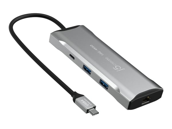 j5create JCD393-N - Mini-dock - USB-C / USB4 / Thunderbolt 3 / Thunderbolt 4 - HDMI - 1GbE