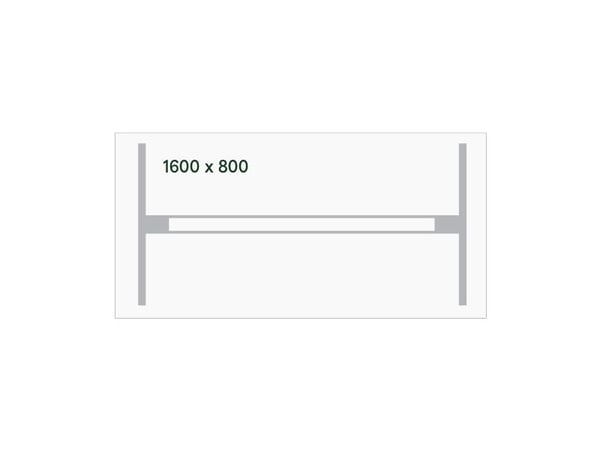 Hæve-sænkebord DNA, Birk 1600x800 mm 2-ben/Sort