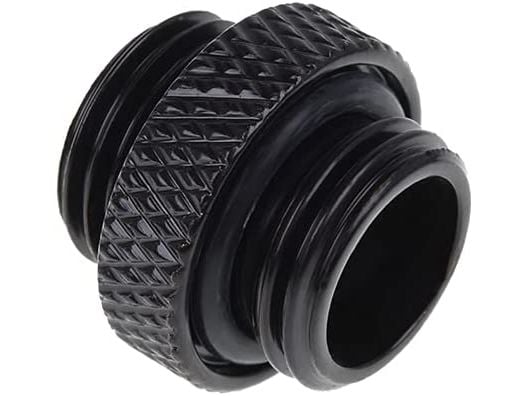 Alphacool 17399, Musta, Liitin, Nestemäinen, Messinki, 1/4", 15 mm