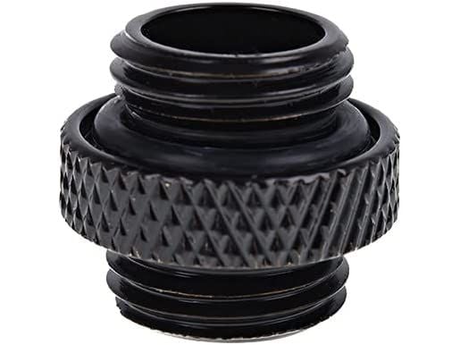 Alphacool 17399, Musta, Liitin, Nestemäinen, Messinki, 1/4", 15 mm