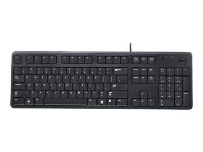 DELL KB212-B, Täysikokoinen (100 %), Langallinen, USB, AZERTY, musta