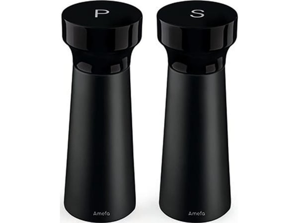 Modern Shade - 2 piece Pepper&Salt mills set black 15cm -gift box