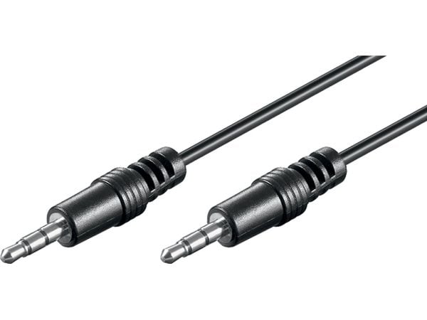 Goobay 50449, 3.5mm, Hankjønn, 3.5mm, Hankjønn, 2,5 m, Sort