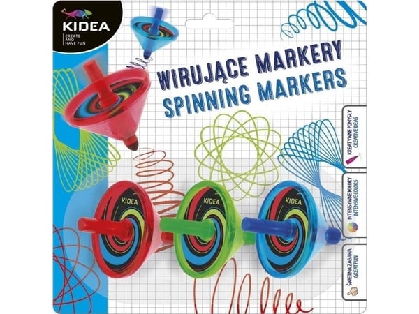 Derform marker roterende 3 farger KIDEA DERF B/C