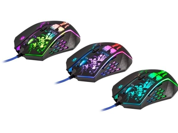 Langallinen optinen pelihiiri DEFENDER GM-933 SIN'SISTER 7200dpi 6P taustavalaistu hiiri
