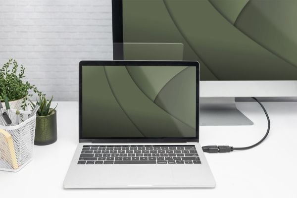 DIGITUS - Video/audio-adapter - USB-C hann til HDMI hunn - svart - 4 K 30 Hz (3840 x 2160) støtte