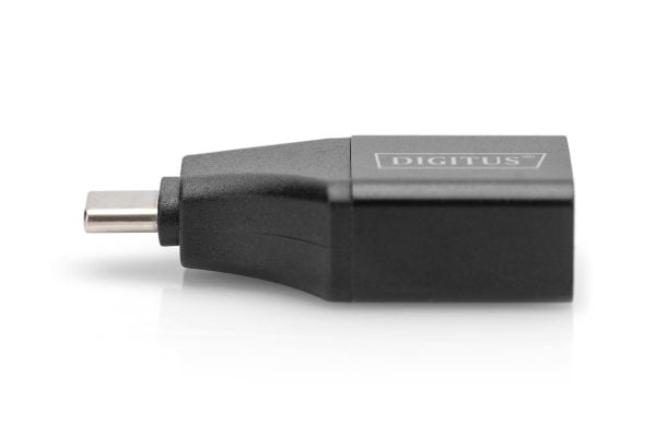 DIGITUS - Video/audio-adapter - USB-C hann til HDMI hunn - svart - 4 K 30 Hz (3840 x 2160) støtte