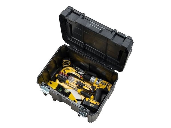 Stanley FATMAX PRO-STACK, Verktøykasse (hard), Sort, 22,2 l, 7,5 kg, Hengsel, 310 mm
