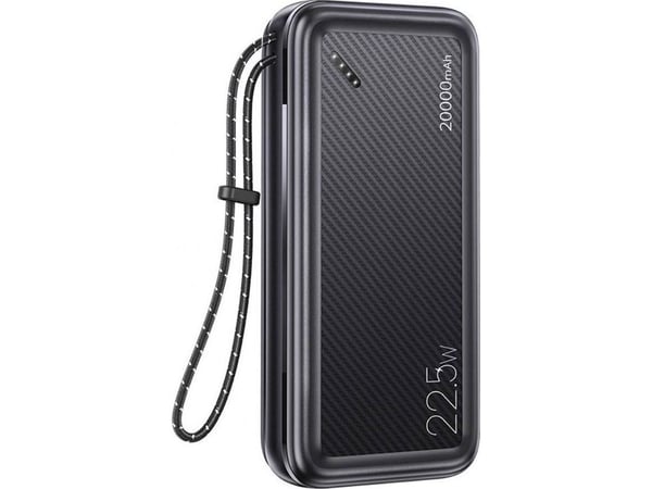 Powerbank 20000mAh PB60 22,5W 2xUSB QC3.0 + USB-C PD3.0 + Micro USB Eksternt batteri Hurtiglading Usams US-CD168 svart