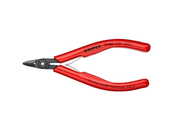 Knipex 75 52 125, Avbitertang, 1,05 cm, 1,4 cm, 5,5 mm, 0,8 mm, Stål