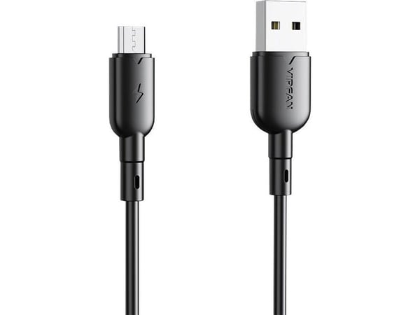 Vipfan USB Cable Vipfan Colorful X11 USB to Micro USB Cable 3A 1m (Black)