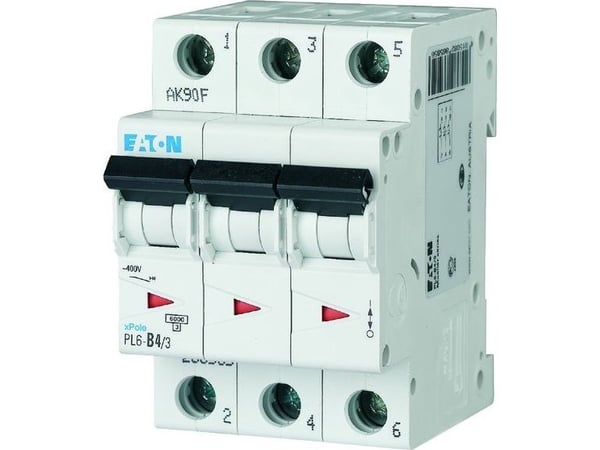 Ylivirtakatkaisija 3P B 4A 6kA AC PL6-B4/3 286585