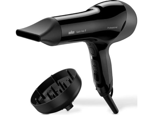 Braun Satin Hair 7 Iontec SensoDryer with Diffuser Hair Dryer 2000W Black