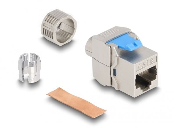 Delock - Nettverkkopler - RJ-45 (hunn) til LSA (hunn) - STP - CAT 8.1
