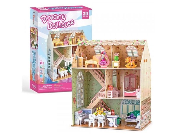CUBICFUN 3D-puslespill (vidutine) «Leliu namas»