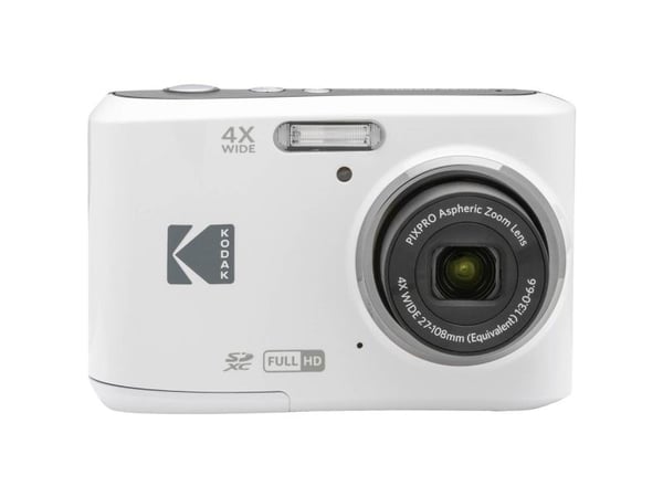 Kodak PIXPRO FZ45, 16 MP, 4608 x 3456 piksler, CMOS, 4x, Full HD, Hvit