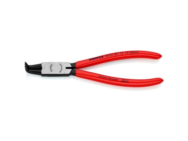 Knipex 44 21 J21, Låseringtang, 1,8 mm, 6 cm, Stål, Plast, Rød