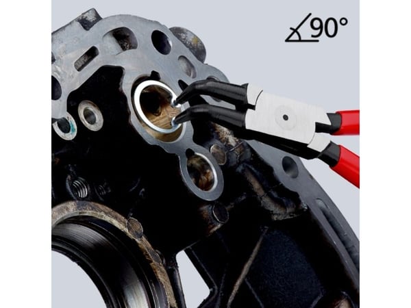 Knipex 44 21 J21, Låseringtang, 1,8 mm, 6 cm, Stål, Plast, Rød