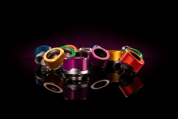EK vesilohkot Quantum Torque Compression, alumiini, vihreä, 6 kpl, laatikko