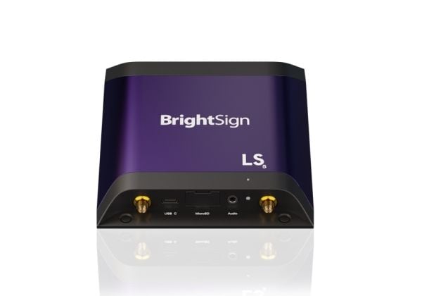 BrightSign LS445 Digital Signage Media Player (4K60p-videotoisto, HTML5-tuki, USB-C, HDMI)