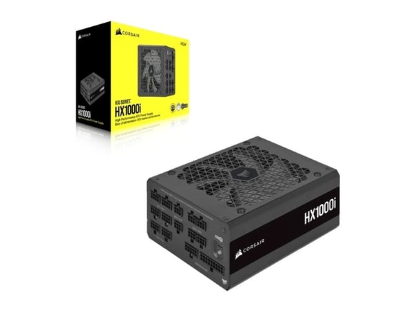 CORSAIR HXi Series HX1000i - Strømforsyning (intern) - ultralav støy - ATX12V 3.0/ EPS12V - 80 PLUS Platinum - AC 100-240 V - 1000 watt - Europa
