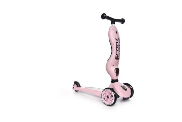 Scoot & Ride Highwaykick 1 trehjuls sparkesykkel for barn ROSE (96270)