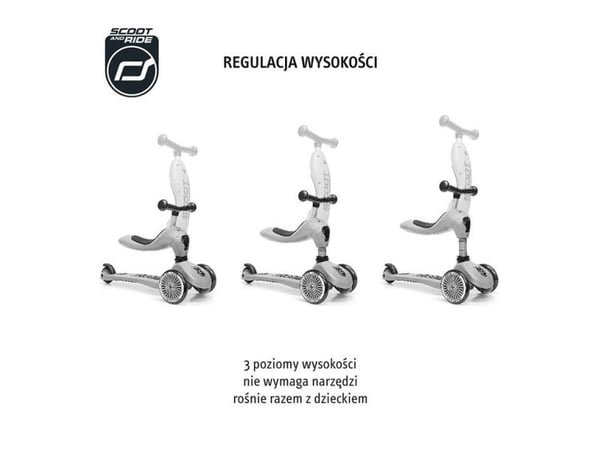 Scoot & Ride Highwaykick 1 trehjuls sparkesykkel for barn ROSE (96270)